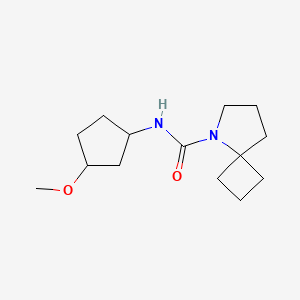 molecular formula C14H24N2O2 B6775857 N-(3-methoxycyclopentyl)-5-azaspiro[3.4]octane-5-carboxamide 
