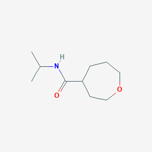 molecular formula C10H19NO2 B6775903 N-propan-2-yloxepane-4-carboxamide 