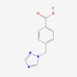 molecular formula C10H9N3O2 B067763 4-(1H-1,2,4-triazol-1-ylmethyl)benzoic acid CAS No. 160388-54-5