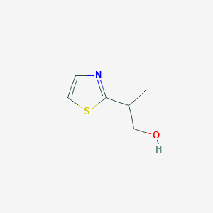 molecular formula C6H9NOS B067768 2-(Thiazol-2-yl)propan-1-ol CAS No. 191725-68-5