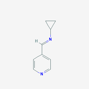 N-cyclopropyl-1-(4-pyridyl)methanimine