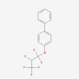 molecular formula C15H10F6O B067782 4-(1,1,2,3,3,3-Hexafluoropropoxy)-biphenyl CAS No. 175838-51-4