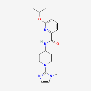 molecular formula C18H25N5O2 B6778551 N-[1-(1-methylimidazol-2-yl)piperidin-4-yl]-6-propan-2-yloxypyridine-2-carboxamide 