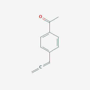 molecular formula C11H10O B067788 Ethanone, 1-[4-(1,2-propadienyl)phenyl]-(9CI) CAS No. 159527-72-7
