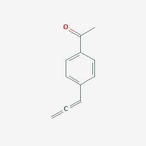 molecular formula C11H10O B067788 1-(4-(1,2-Propadienyl)phenyl)-1-ethanone CAS No. 159527-72-7