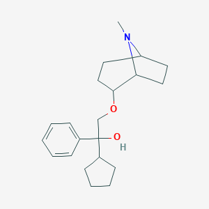 2-(2'-Cyclopentyl-2'-phenyl-2'-hydroxyethoxy)tropane