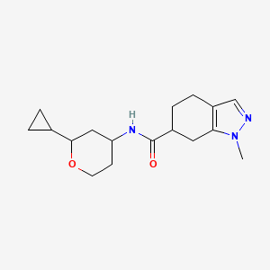 molecular formula C17H25N3O2 B6780020 N-(2-cyclopropyloxan-4-yl)-1-methyl-4,5,6,7-tetrahydroindazole-6-carboxamide 