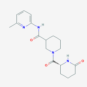 molecular formula C18H24N4O3 B6780705 N-(6-methylpyridin-2-yl)-1-[(2R)-6-oxopiperidine-2-carbonyl]piperidine-3-carboxamide 