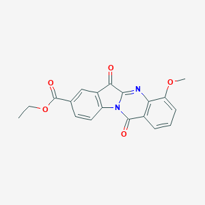 Ethyl 4-methoxy-6,12-dioxoindolo[2,1-b]quinazoline-8-carboxylate