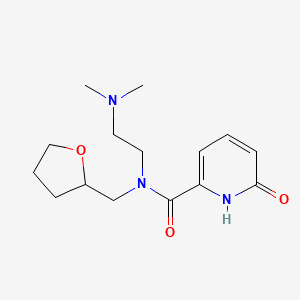 molecular formula C15H23N3O3 B6782045 N-[2-(dimethylamino)ethyl]-6-oxo-N-(oxolan-2-ylmethyl)-1H-pyridine-2-carboxamide 