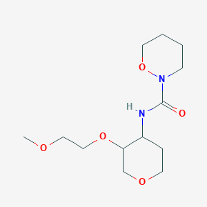 molecular formula C13H24N2O5 B6782566 N-[3-(2-methoxyethoxy)oxan-4-yl]oxazinane-2-carboxamide 