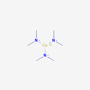 molecular formula C6H18GaN3 B067831 Gallium;dimethylazanide CAS No. 180335-73-3