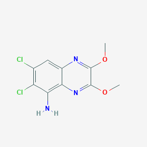 molecular formula C10H9Cl2N3O2 B067841 5-Amino-6,7-dichloro-2,3-dimethoxyquinoxaline CAS No. 178619-89-1