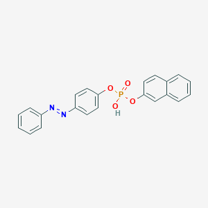molecular formula C22H17N2O4P B067853 2-Naphthyl 4-phenylazophenyl phosphate CAS No. 195455-92-6