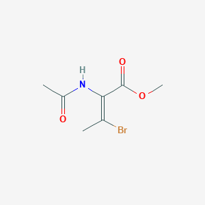 molecular formula C7H10BrNO3 B067856 Methyl-(2E)-2-acetylamino-3-bromo-2-butenoate CAS No. 188656-15-7