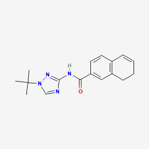 molecular formula C17H20N4O B6785819 N-(1-tert-butyl-1,2,4-triazol-3-yl)-7,8-dihydronaphthalene-2-carboxamide 