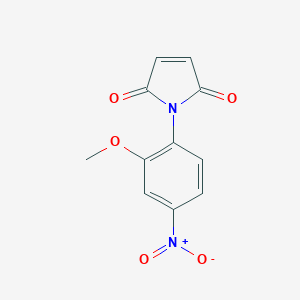 molecular formula C11H8N2O5 B067860 1-(2-methoxy-4-nitrophenyl)-1H-pyrrole-2,5-dione CAS No. 184171-53-7