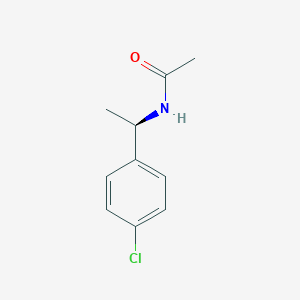 molecular formula C10H12ClNO B067861 N-[(1R)-1-(4-chlorophenyl)ethyl]acetamide CAS No. 186296-21-9