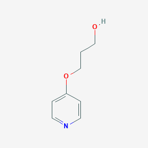 molecular formula C8H11NO2 B067865 3-(PYRIDIN-4-YLOXY)PROPAN-1-OL CAS No. 193002-09-4