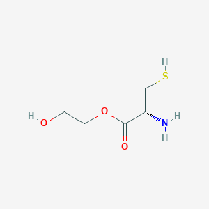 B067866 2-hydroxyethyl (2R)-2-amino-3-sulfanylpropanoate CAS No. 181112-88-9