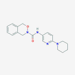 molecular formula C19H22N4O2 B6787035 N-(6-piperidin-1-ylpyridin-3-yl)-1,4-dihydro-2,3-benzoxazine-3-carboxamide 