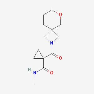 molecular formula C13H20N2O3 B6787809 N-methyl-1-(6-oxa-2-azaspiro[3.5]nonane-2-carbonyl)cyclopropane-1-carboxamide 