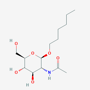 molecular formula C14H27NO6 B067881 Hexyl 2-acetamido-2-deoxy-beta-D-glucopyranoside CAS No. 190912-49-3