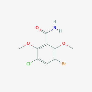 molecular formula C9H9BrClNO3 B067882 3-Bromo-5-chloro-2,6-dimethoxybenzamide CAS No. 175135-60-1