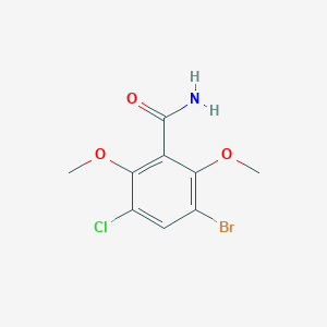 3-Bromo-5-chloro-2,6-dimethoxybenzamide