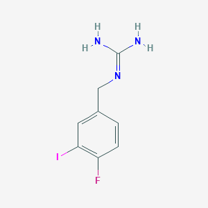 1-(4-Fluoro-3-iodobenzyl)guanidine