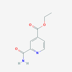 molecular formula C9H10N2O3 B067894 Ethyl 2-carbamoylisonicotinate CAS No. 166766-77-4