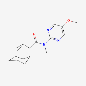 molecular formula C17H23N3O2 B6790307 N-(5-methoxypyrimidin-2-yl)-N-methyladamantane-2-carboxamide 