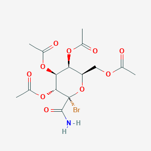 [(2R,3S,4S,5R,6S)-3,4,5-Triacetyloxy-6-bromo-6-carbamoyloxan-2-yl]methyl acetate