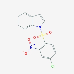 1H-Indole, 1-((4-chloro-2-nitrophenyl)sulfonyl)-