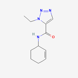 molecular formula C11H16N4O B6792178 N-cyclohex-2-en-1-yl-3-ethyltriazole-4-carboxamide 
