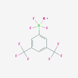 molecular formula C8H3BF9K B067936 Potassium 3,5-bis(trifluoromethyl)phenyltrifluoroborate CAS No. 166328-09-2