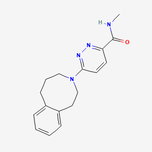 molecular formula C17H20N4O B6794637 N-methyl-6-(2,4,5,6-tetrahydro-1H-3-benzazocin-3-yl)pyridazine-3-carboxamide 