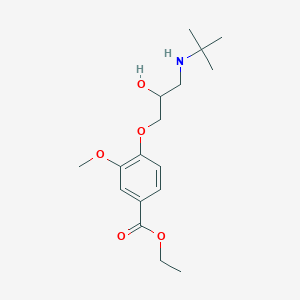molecular formula C17H27NO5 B067948 Vasomolol CAS No. 179004-15-0