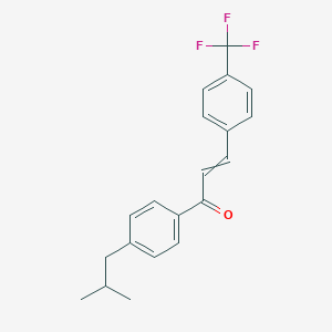 1-(4-Isobutylphenyl)-3-[4-(trifluoromethyl)phenyl]prop-2-en-1-one