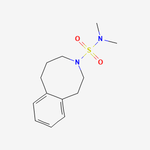molecular formula C13H20N2O2S B6796230 N,N-dimethyl-2,4,5,6-tetrahydro-1H-3-benzazocine-3-sulfonamide 