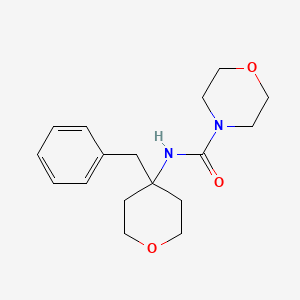 molecular formula C17H24N2O3 B6796349 N-(4-benzyloxan-4-yl)morpholine-4-carboxamide 