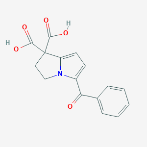 5-Benzoyl-2,3-dihydro-1H-pyrrolizine-1,1-dicarboxylic acid