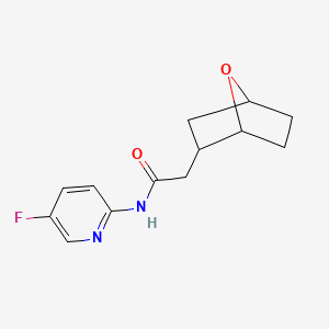 molecular formula C13H15FN2O2 B6797505 N-(5-fluoropyridin-2-yl)-2-(7-oxabicyclo[2.2.1]heptan-2-yl)acetamide 