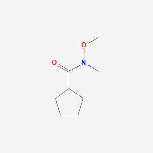 molecular formula C8H15NO2 B067977 N-Methoxy-N-methylcyclopentanecarboxamide CAS No. 167303-65-3