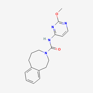 molecular formula C17H20N4O2 B6797802 N-(2-methoxypyrimidin-4-yl)-2,4,5,6-tetrahydro-1H-3-benzazocine-3-carboxamide 