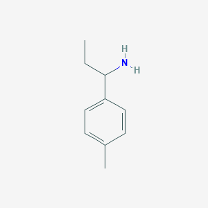 molecular formula C10H15N B067982 1-(4-Methylphenyl)propan-1-amine CAS No. 174636-87-4