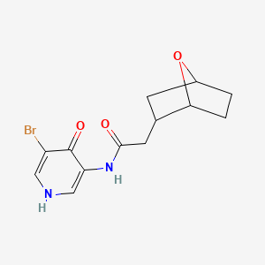 molecular formula C13H15BrN2O3 B6798647 N-(5-bromo-4-oxo-1H-pyridin-3-yl)-2-(7-oxabicyclo[2.2.1]heptan-2-yl)acetamide 
