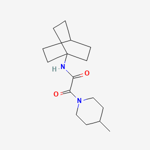 molecular formula C16H26N2O2 B6798881 N-(1-bicyclo[2.2.2]octanyl)-2-(4-methylpiperidin-1-yl)-2-oxoacetamide 