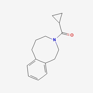 molecular formula C15H19NO B6799018 cyclopropyl(2,4,5,6-tetrahydro-1H-3-benzazocin-3-yl)methanone 