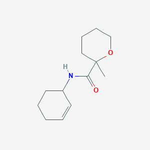 molecular formula C13H21NO2 B6799548 N-cyclohex-2-en-1-yl-2-methyloxane-2-carboxamide 